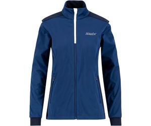 Swix - Ropa de esquí nórdico mujer - Cross Jacket W Estate Blue/White para Mujer de Softshell - Talla M - Azul Azul M
