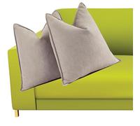 SWJ-swjssb 2 Fundas de Cojín Chenille Espiga - Cuadradas/Rectangulares con Cremallera Oculta, Suaves Transpirables y Lavables, Decorativas para Sofá, Cama y Sala de Estar(Milk Tea,45x45 cm Set of 2)