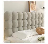 SWJ-swjssb Cabeceros Cama 150 135 90 160 180 cm Cabecero Cabezal Tapizado Cama Lujo Dormitorio Moderno Cabezal Tapizado(Color:Milk Curry,Size:135x60x10 cm)