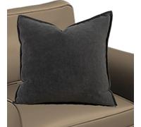 SWJ-swjssb Funda De Almohada 50x70,50x75,70x40,80x80,90x90, Funda Almohadón con Cremallera，Fundas De Cojín 45x45 50 50 De Chenilla para Sofá Hogar Interior/Exterior Decoracion(Deep Grey,45x90 cm)