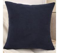 SWJ-swjssb Funda De Almohada 50x70 Rectangular & Cuadrado 40x60/40x70/80x80/60x60，Funda De Cojín con Cremallera Cushion Covers Decorativa De Protector para Sofá, Dormitorio(Azul Marino,55x55 cm)