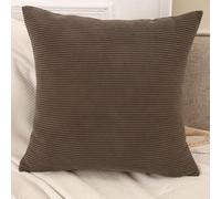 SWJ-swjssb Funda De Cojín para Sofá 80x80 90x90 50x70 60x80 Throw Cojín Pana Decorativa con Cremallera | Rectangular & Cuadrado | Fundas De Almohada para Salón Y Decoración Hogar(Marrón,40x70 cm)