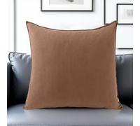 SWJ-swjssb Funda De Cojines para Sofá,Funda De Almohada De Corduroy Súper Suave Cojin De Pana A Rayas Decoración Moderna para Sofá Silla Cama Sala De Estar Dormitorio(Marrón,50x90 cm)