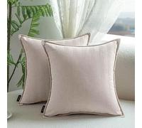 SWJ-swjssb Fundas de Cojín Extra Grandes de Chenille Set de 2 - Fundas Decorativas Cuadradas/Rectangulares Funda de Almohada con Cremallera, para Sofá Salón Hogar Dormitorio(Almond Khaki,60x80cm)