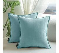 SWJ-swjssb Fundas de Cojín Extra Grandes de Chenille Set de 2 - Fundas Decorativas Cuadradas/Rectangulares Funda de Almohada con Cremallera, para Sofá Salón Hogar Dormitorio(Mint Green,60x60 cm)