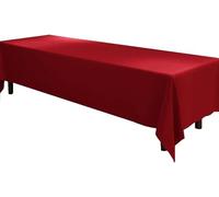 SWJ-swjssb Mantel de Mesa Personalizable Grande Formato - Impermeable Antimanchas Poliéster | Cuadrado/Rectangular, para Hoteles de Lujo, Restaurantes & Salas de Conferencias(Rojo,160x200 cm)