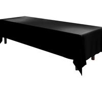 SWJ-swjssb Mantel de Mesa Personalizable Grande Formato - Impermeable Antimanchas Poliéster | Cuadrado/Rectangular, para Hoteles de Lujo, Restaurantes & Salas de Conferencias(Negro,200x440 cm)