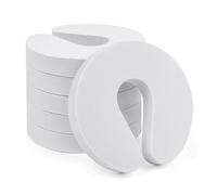 SWKJ Protectores de dedos de puerta, 6 topes de puerta a prueba de bebés, seguridad de puerta de espuma blanca para niños para prevenir lesiones por pellizcos en los dedos, protector de puerta de