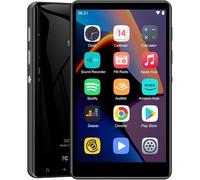 SWOFY Reproductor MP3 con Bluetooth y WiFi, pantalla táctil de 4,0 pulgadas, reproductor MP3 y MP4 Android con Spotify, Pandora, Amazon Music, Libby, Audible, Navegador, Extensión hasta 1TB (Negro)