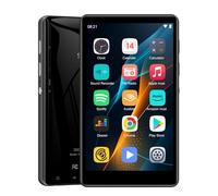 SWOFY Reproductor MP3 de 80GB con Bluetooth y WiFi, Reproductor MP4 SWOFY Hi-Fi con pantalla táctil de 4.0 pulgadas, Reproductor MP3 Android con Spotify, Amazon Music, Radio FM, Grabador, E-Book