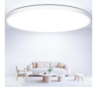 Swoieltr Lampara de Techo 40cm, 6500K Luz Blanco Frío Plafón LED Techo 36W 4000LM Ultrafino Talla Grande Plafon LED Cocina IP44 Impermeable Redondo Plafón para Dormitorio, Salon, Comedor, Habitacion