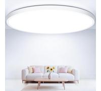 Swoieltr Plafon LED Techo Cocina 6500K, Ø50cm Ultrafino Tamaño Extra Grande Redondo Plafón 48W 4800LM Súper Brillante Lámpara Salon Techo IP44 Impermeable para Salon, Habitacion, Comedor, Corredor