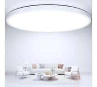 Swoieltr Plafon Techo LED 30cm, 24W 2400LM Plafon LED Salon 6500K Luz Blanco Frío Ultrafino Lámpara Techo IP44 Impermeable Redondo Plafón para Baño, Cocina, Dormitorio, Pasillo, Salon, Comedor
