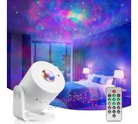 Swoieltr Proyector de Galaxias y Estrellas Real, Proyector Estrellas Techo con Control Remoto, 33 Modo Proyector Estrellas Función de Tiempo Rotación 180 °Luz Nocturna Regalo para Niños y Adultos