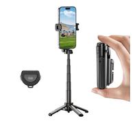 Swokely Selfie Selfie Portátil con BT Remote, Soporte de Trípode de Escritorio, de Mano Retráctil para Teléfono, Amigable con los Viajes