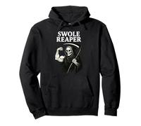 Swole Reaper Gym Fitness Skeleton - Funny Buff Grim Reaper Sudadera con Capucha