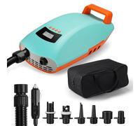 Swonder Bomba de aire de alta presión Seawolf 20 PSI, inflador 30% más rápido con apagado automático inteligente de dos etapas para kayaks SUP, tiendas de campaña, manguera de remolque