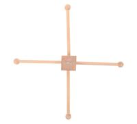 SWOOMEY 1 juego de marco para móvil DIY: Kit de colgador de móvil de madera para bebé - Campana de cuna, carillones de viento, colgador para manualidades DIY, accesorios de fotografía