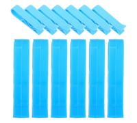 SWOOMEY 100 Piezas Abrazadera para Bolsa de Basura, Clip para Papelera, Pp, Azul Claro, Fácil de Colocar y Fijación Firme, para Uso Doméstico en Cocina y Hogar