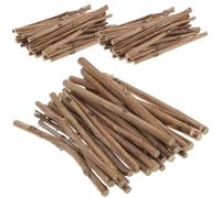 SWOOMEY 100piezas Palos de Madera Natural para Manualidades Diámetro para Bricolaje y Proyectos Creativos