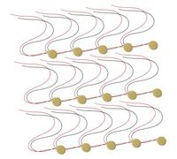 SWOOMEY 15piezas Discos Piezoeléctricos Para Guitarras y Instrumentos Musicales Transductores Acústicos Cable Para Triggers De Batería y Micrófonos De Contacto