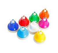 SWOOMEY 1juego Campanas De Percusión Musical Coloridas Para Niño Niña Instrumento Educativo Para Desarrollo Cognitivo y Habilidades Manuales