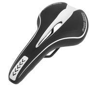 SWOOMEY 1pieza Sillín Bicicleta Montaña Cojín Amortiguador y Asiento Cómodo Compatible con Bicicletas Carretera y Racing Negro y Blanco