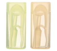 SWOOMEY 2 juegos de removedor e insertador de lentes de contacto - Pinzas portátiles con punta suave - Aplicador de lentes de contacto para una colocación y extracción rápidas para uso diario en