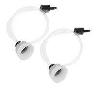 SWOOMEY 2 Piezas de Tubo Plástico para Selladoras al Vacío, Adaptador Flexible Blanco para Extender la Vida Útil de Alimentos, Accesorio de Cocina Práctico