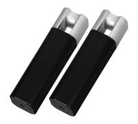 SWOOMEY 2 Piezas Unidades Pesos para Cortinas Exteriores con Tiradores Antideslizantes Accesorios para Estores con Mango de Cuerda Resistente y Diseño Elegante Negro y Plata Reemplazo para