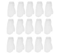 SWOOMEY 20 Bolsas de Filtro de Malla para Acuario de PP Blanco, Calcetines Filtro para Sump Tank y Acuarios Tropicales, Filtración de Partículas Flotantes y Alimentos No Consumidos