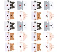 SWOOMEY 20piezas Mini Tarjetas de Búsqueda con Dibujos Animados de Animal Original para Cumpleaños Agradecimiento y Eventos para Estudiantes y Cumpleañeros Estilo Varios estilos
