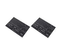 SWOOMEY 2hojas Pegatina Teclado para Computadora Portátil Letras Inglés Fácil De Aplicar y Retirar Sin
