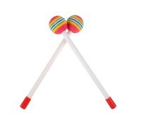 SWOOMEY 2piezas Palos De Percusión De Diseño Lollipop Para Marimba y Tambores De Lengua Baquetas Coloridas Para Instrumentos Musicales Mallets Para Xilófono y Handpan