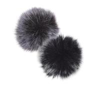 SWOOMEY 2piezas Paravientos para Micrófono de Solapa Protectores de Viento Peludos Dead Cat para Mini Micrófono Lavalier Accesorios para Clip para Uso Interiores y Exteriores