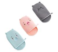 SWOOMEY 3 Guantes Exfoliantes Creativos para Baño de Fibra y Toalla, Masaje Corporal para Brazos y Pecho Hogar, Pack de 3 Piezas Duradero y Adorable