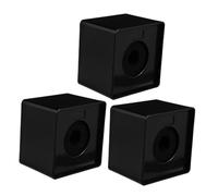 SWOOMEY 3 Piezas Banner De Micrófono Portátil De Estación De Logotipo De Micrófono Cuadrado Forma De Cubo Para Entrevistas y Karaoke Para Presentadores y Periodistas