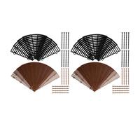 SWOOMEY 4 Piezas Cubierta Recortable de Malla para Maceta con Estacas, | Rejilla Delicada de 30cm, Anti Derrames y Aireación, para Balcones y Habitaciones Infantiles