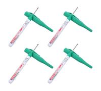 SWOOMEY 4 Piezas Marcador Permanente Resistente al Agua Verde de Punta Larga y Recargable para Madera y Metal Adecuado para Etiquetado y Operaciones en Talleres