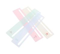 SWOOMEY 4 Piezas Regla de Lectura Transparente de Plástico para Dislexia, Mejora el Ritmo y Concentración, Adecuado para Libros y Papel en Lectura Casual Movimiento