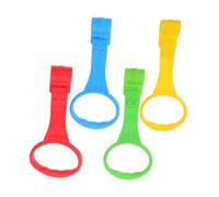 SWOOMEY 4piezas Anillas Para Cunas y Parques Infantiles Colores Vivos Mango Seguro y Suave Ayuda Bebés y Niño Niña Pequeños Ponerse Practicar Caminar