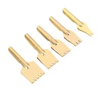 SWOOMEY 5 Puntas de Pluma Estilográfica y Producción Uniforme de Tinta de Latón Dorado Cabeza Plana, Fácil de Escribir para Caligrafía Tibetana para y Adultos