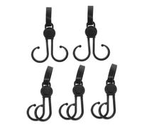 SWOOMEY 5piezas Gancho Para Motocicleta Organizador De Bolso Para Cochecito Silla De Ruedas y Bicicletas Soporte Para Bolsa De Compras Apto Para Colgar Equipaje y Bolsas