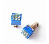SWOOMEY 5piezas Pedal De Efectos Para Guitarra Eléctrica Interruptor De Pines Bypass De Color Azul Compatible Led y Funciones Personalizadas
