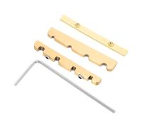 SWOOMEY Accesorios Para Bajos Eléctricos Cejuela De Latón De Kit De Reemplazo De Árbol De Cuerdas Eléctrico Cejuela Ajustable Para Optimización Del Sistema De Puente