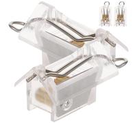 SWOOMEY Accesorios para Persianas Venecianas Mecanismo de Bloqueo de Cordón 4 Piezas Tamaño Compacto Compatible Cortinas Enrollables y Estores para Control de Luz en Hogar
