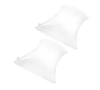 SWOOMEY Almohada Inflable Transparente 2 Piezas 30x50 Cm PVC Resistente al Agua Cojín Portátil Ergonómico para Camping y Viajes