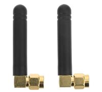 SWOOMEY Antena de Ángulo Recto Conector SMA Macho y Diseño de Hilo Interno, Alta Ganancia 3dbi para Transmisores y Dispositivos Celulares, Material Abs, Paquete de 2 Unidades