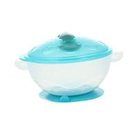 SWOOMEY Bol De Succión Antideslizante Para Bebés y Niño Niña Set De Alimentación Infantil Cuchara Para Entrenamiento Comidas Azul