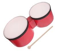 SWOOMEY Bongó Infantil de 5 y 6 Pulgadas Instrumento de Percusión para Niños Juguete Musical Portátil Baqueta para Fiestas y Presentaciones